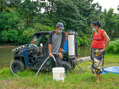 Dessalement mobile d'eau de mer par osmose d'inversion	Composants de PLC