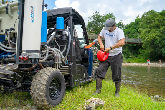 Dessalement mobile d'eau de mer par osmose d'inversion	Composants de PLC
