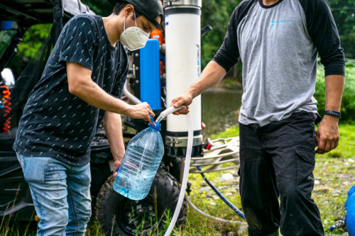 Dessalement mobile d'eau de mer par osmose d'inversion	Composants de PLC