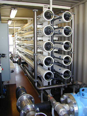 Usine de dessalement containerisée de systèmes d'osmose d'inversion d'eau de mer 2000LPH
