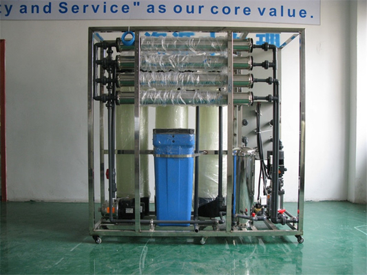 PLC automatique de l'usine 220-400V de purification de l'eau de RO 1000L/Hour