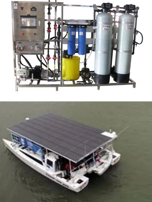 Unité actionnée solaire de dessalement de l'eau, fabricant solaire de l'eau de petit bateau