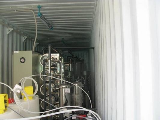 Système mobile de filtration de l'eau dans les conteneurs Système de dessalement de l'eau de mer pour l'irrigation potable