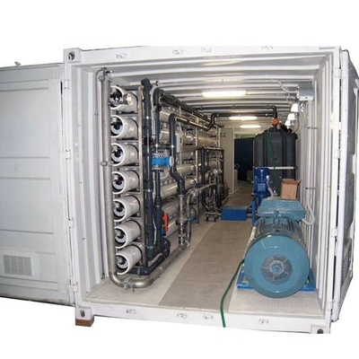 Usine mobile d'inversion solaire de l'eau de mer Usine de dessalement de l'eau de mer Swro Usine de dessalement du conteneur Usine de dessalement de l'eau de mer par osmose inverse