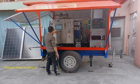 Générateur d'énergie solaire diesel remorque camion de traitement de l'eau remorque voiture de traitement de l'eau remorque mobile de traitement de l'eau