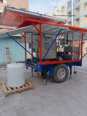 Générateur d'énergie solaire diesel remorque camion de traitement de l'eau remorque voiture de traitement de l'eau remorque mobile de traitement de l'eau