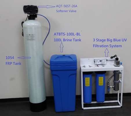Système d'adoucissement de l'eau salée PLC Adoucisseur automatique d'eau dure pour l'irrigation