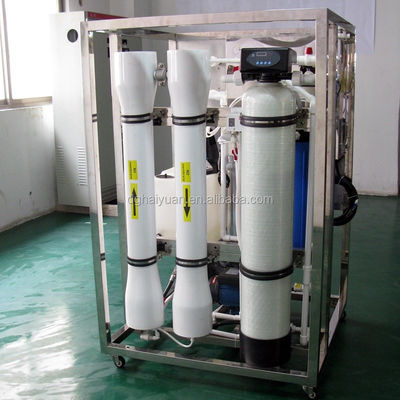 système de filtre d'usine d'osmose d'inversion de l'eau de mer 600ppm équipé du PLC