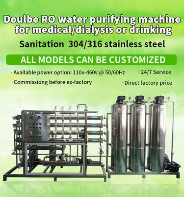 Machine médicale d'installation de traitement de l'eau de RO pour le système de purification d'eau de dialyse pour la dialyse