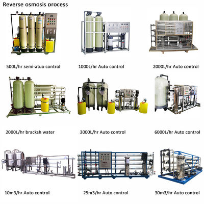 Système commercial 500lph de filtration de l'eau d'osmose d'inversion de l'eau saumâtre