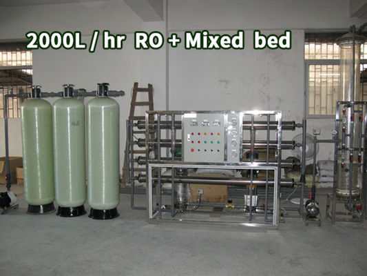 10000L/Hour Ion Exchange Water Purification Di Filter alimentant l'eau non traitée