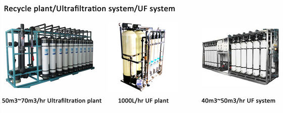 99,99% traitement de l'eau de systèmes d'ultra-filtration, usine 2000 de RO de lph de filtre de FRP