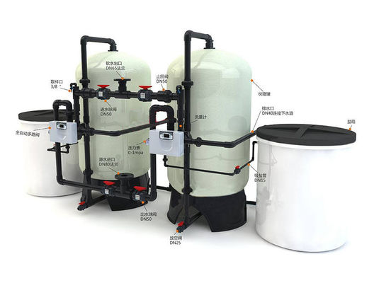 Système commercial DOW Membrane With Iron Filter d'adoucissant 1TPH