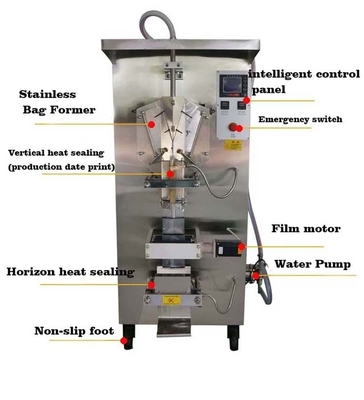 Machine remplissante et de scellage de lait en poudre de miel de jus de liquide de poche de l'eau crème automatique de sachet de machine d'eau de sac de sachet de remplissage