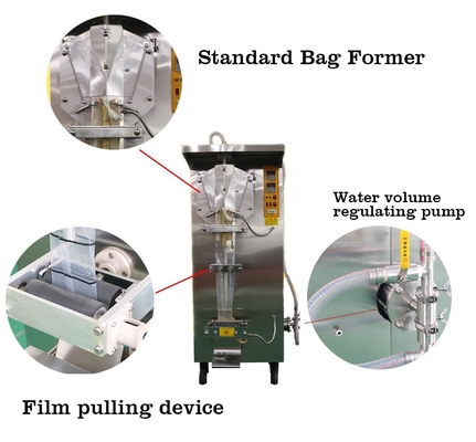 Machine remplissante et de scellage de lait en poudre de miel de jus de liquide de poche de l'eau crème automatique de sachet de machine d'eau de sac de sachet de remplissage