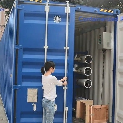 Machine ennuyée containerisée de dessalement d'eau de puits de mer de machine de dessalement d'eau de mer d'eau salée de trou pour l'irrigation
