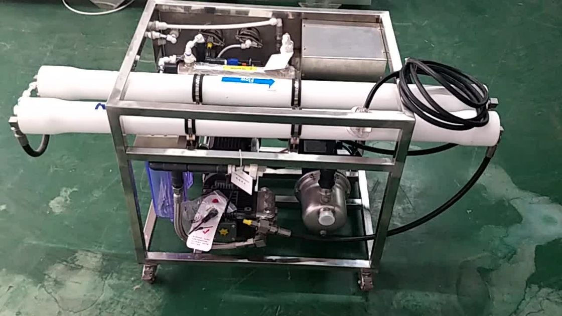 Système de filtre d'eau d'océan de PLC, fabricant portatif de l'eau 500LPH marine