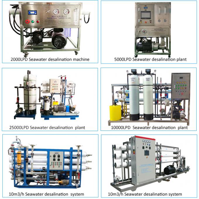  L'eau de mer d'eau salée à la machine de dessalement d'eau de mer de machine de purification d'eau de mer de machine d'eau potable